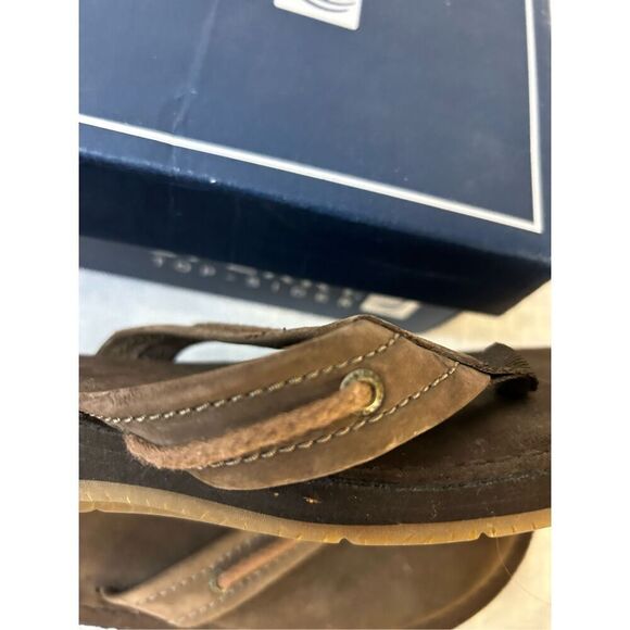 Sperry topsider brown flip flop sandals 8? - Picture 5 of 6